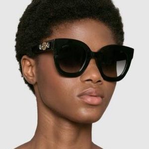 gucci + sunglasses + black